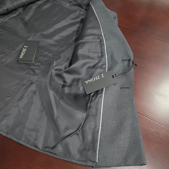 ZEGNA Single-Breasted Wool Suit - Picture 13 of 16